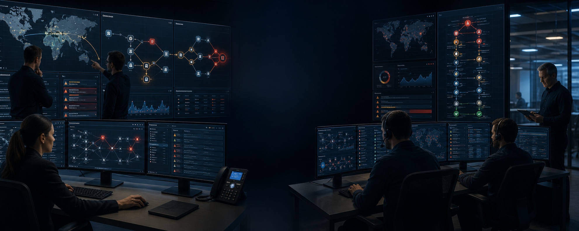 SIEM detecting a cyberattack and supporting coordinated cyber defence
